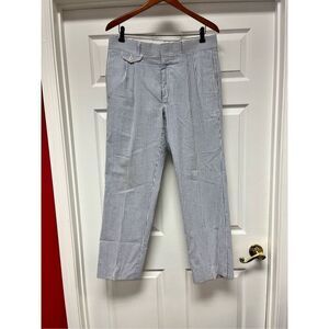 Vintage Pendleton Pen West Blue & White Seersucker Pants sz 34X30 EUC